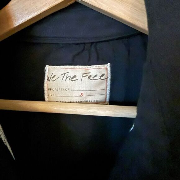 Free People Lace Embroidered Denim Buttondown Shirt - Picture 7 of 12